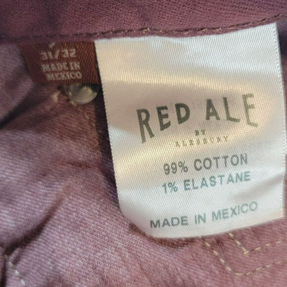 Red Ale by Alebury Jeans, Women 31x32 (12)Slim, Plum Denim, 5 Pocket Design, NWT - Picture 6 of 12